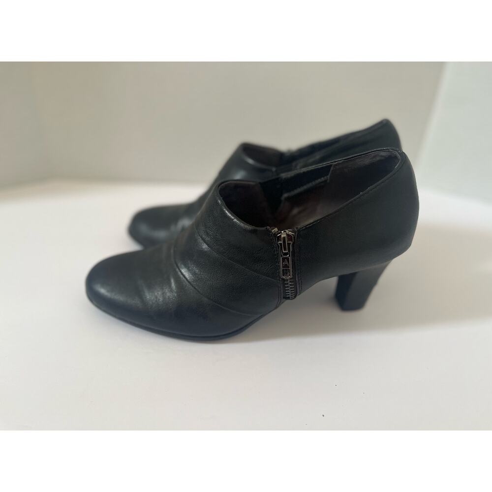 Women's Aerosoles Black Boot Ankle Booties with 3 inch heel Size 9.5 - Picture 3 of 6